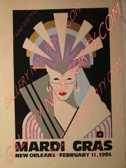 mardi gras 1986 poster