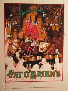 Official Pat O'Brien's Silk Screen poster 1